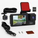 WiFi FHD 1080P Car Dash Cam 3 Channels Front Rear Inside Dash Camera with Loop Recording Reversing Image Night Vision 170° Wide Angle Support 64G MMC by LJGDeals