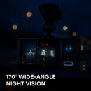 WiFi FHD 1080P Car Dash Cam 3 Channels Front Rear Inside Dash Camera with Loop Recording Reversing Image Night Vision 170° Wide Angle Support 64G MMC by LJGDeals