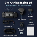 4 Channel Car Dash Cam with 128G MMC Card 1080P Front 720P Left Right 480P Rear G-Sensor Parking Monitor Loop Recording Night Vision 360° Surveillance by LJGDeals