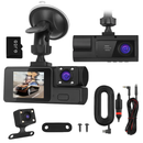 Car Dash Cam 3-Channel Front Inside Rear by LJGDeals
