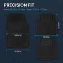 Automotive Floor Mats: Front & Rear PVC Trim-to-Fit by LJGDeals