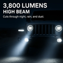 7In Round LED Headlight for Jeep Wrangler TJ JK CJ Plug-Play