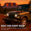 7In Round LED Headlight for Jeep Wrangler TJ JK CJ Plug-Play by LJGDeals
