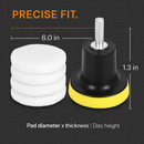 Buffing Polishing Pads Set for Car Polisher M14 by LJGDeals