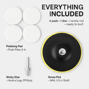 Buffing Polishing Pads Set for Car Polisher M14 by LJGDeals