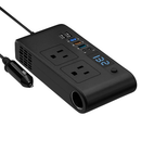 Car Inverter 200W 12V to 110V - Dual AC Outputs, Type-C USB by LJGDeals