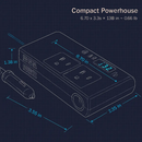 Car Inverter 200W 12V to 110V - Dual AC Outputs, Type-C USB by LJGDeals