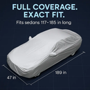 Full Car Cover for Sedans - All Weather UV Protection by LJGDeals