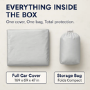Full Car Cover for Sedans - All Weather UV Protection by LJGDeals