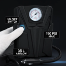 Car Tire Air Pump Portable Inflator with Gauge by LJGDeals