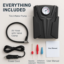 Car Tire Air Pump Portable Inflator with Gauge by LJGDeals