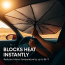 Foldable Car Sunshade Umbrella for Windshield Protection by LJGDeals