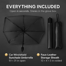 Foldable Car Sunshade Umbrella for Windshield Protection by LJGDeals