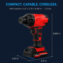 Cordless Car Tire Pump Portable Inflator with LED Light by LJGDeals