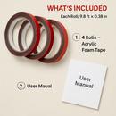 Double-Sided Foam Tape for Auto Trim - Durable Bond by LJGDeals