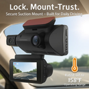 Dual Lens Car Dash Cam with Front and Interior Cameras by LJGDeals