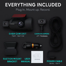 Dual Lens Car Dash Cam with Front and Interior Cameras by LJGDeals