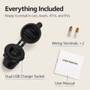 USB Car Charger with Dual Ports for Fast Charging by LJGDeals