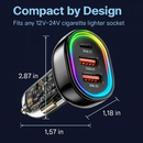 3-Port Fast Charge Car Charger with Type-C by LJGDeals