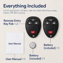 Keyless Car Key Fob Case Replacement Pad for 5-Button Remotes by LJGDeals