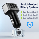 USB Car Charger 30W 5.5A 3 USB Port Cigarette Lighter Charger Adapter For iPhone XS/iPhone XS Max/iPhone 8 Plus/Galaxy S7/Galaxy S6 by LJGDeals