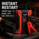 Car Jump Starter with Air Compressor - 12V Vehicle Booster by LJGDeals