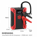 Car Jump Starter with Air Compressor - 12V Vehicle Booster by LJGDeals