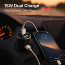 Dual USB Car Charger for Everyday Driving - Compact & Safe by LJGDeals