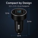 Dual USB Car Charger for Everyday Driving - Compact & Safe by LJGDeals