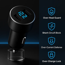 Dual USB Car Charger for Everyday Driving - Compact & Safe by LJGDeals