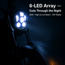 LED Headlight for 5.75in motorcycles with projector by LJGDeals
