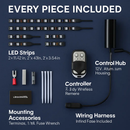 Motorcycle LED Light Strips—Multi-Color RGB Neon Kit by LJGDeals