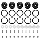 Car Quick Release Bumper Fasteners Kit for Front & Rear by LJGDeals