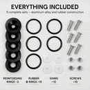 Car Quick Release Bumper Fasteners Kit for Front & Rear by LJGDeals