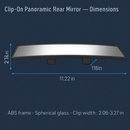 Rear View Mirror Clip-On for Cars - Wide Angle by LJGDeals