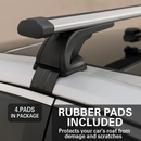 Universal Roof Rack Cross Bars 47.24in for Cars by LJGDeals