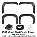 Pocket Style Fender Flares for Silverado 2007-2013 by LJGDeals