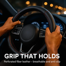 Steering Wheel Cover, Fiber Leather, Anti-Slip by LJGDeals