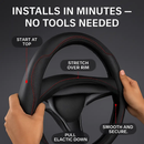Steering Wheel Cover, Fiber Leather, Anti-Slip by LJGDeals
