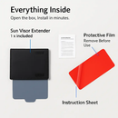 Car Sun Visor Extender: Extended Sun Shield for Clear Vision by LJGDeals