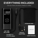 Car Tire Inflator Pump with LED Light, Portable Air Pump by LJGDeals
