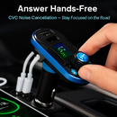 Car Wireless FM Transmitter Dual USB Charger Hands-free Call MP3 Player Aux-in LED Display Remote Controller by LJGDeals