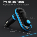Car Wireless FM Transmitter Dual USB Charger Hands-free Call MP3 Player Aux-in LED Display Remote Controller by LJGDeals
