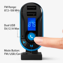 Car Wireless FM Transmitter Dual USB Charger Hands-free Call MP3 Player Aux-in LED Display Remote Controller by LJGDeals
