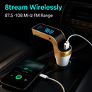 Car Wireless FM Transmitter USB Charger Hands-free Call MP3 Player TF Card Reading Aux-in LCD Display by LJGDeals