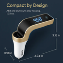 Car Wireless FM Transmitter USB Charger Hands-free Call MP3 Player TF Card Reading Aux-in LCD Display by LJGDeals