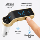 Car Wireless FM Transmitter USB Charger Hands-free Call MP3 Player TF Card Reading Aux-in LCD Display by LJGDeals