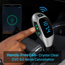 Car FM Wireless Transmitter USB Charge Hands-free Call MP3 Player Supports U Disk TF Card Reading by LJGDeals