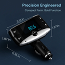 Car Wireless FM Transmitter USB Charger Hands-free Call MP3 Player SD Card Reading Aux-in LED Display Remote Controller by LJGDeals