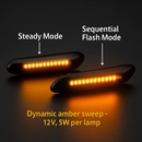 Side Marker Turn Signal Light Amber LED Blinker by LJGDeals